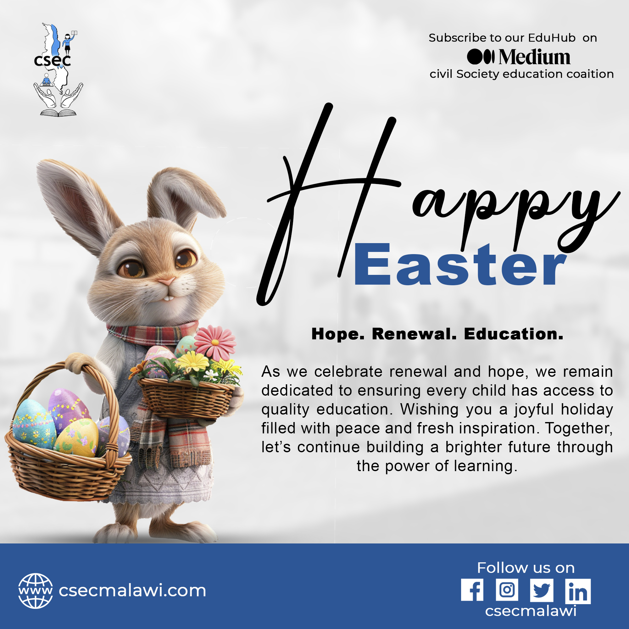 Embracing the Spirit of Easter to Strengthen Malawi’s Education Sector